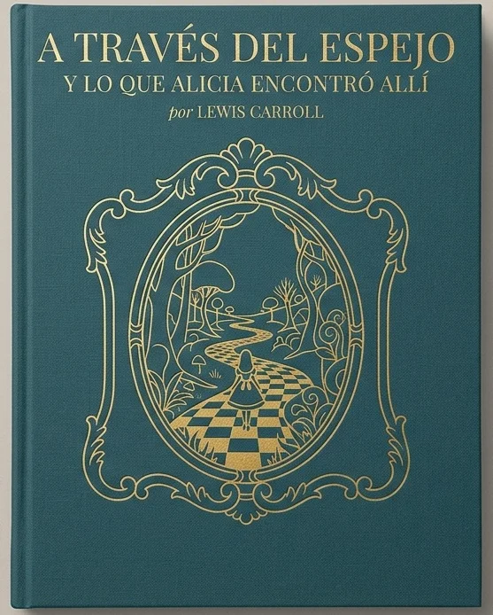 Portada de A traves del espejo y lo que Alicia encontro